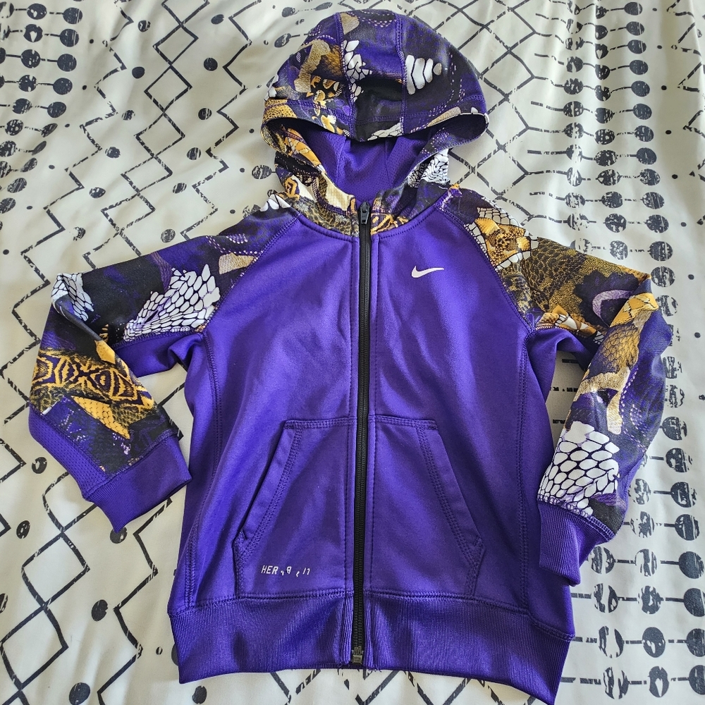 Nike Kobe Bryant Black Mamba Therma-Fit Hoodie Full-Zip Jacket, Size 4